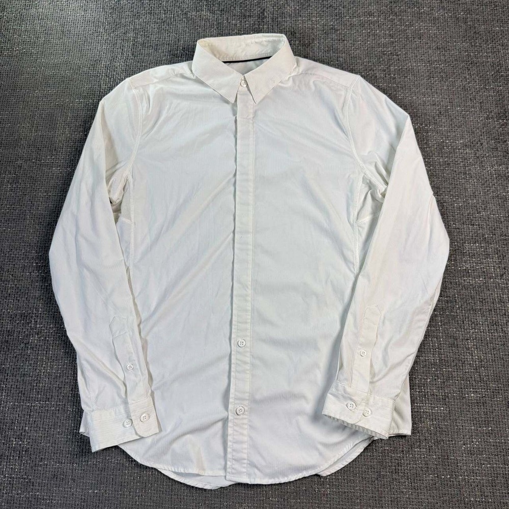 Lululemon Athletica Button Down Shirt Mens L White Mesh Vent Long Sleeve Tech